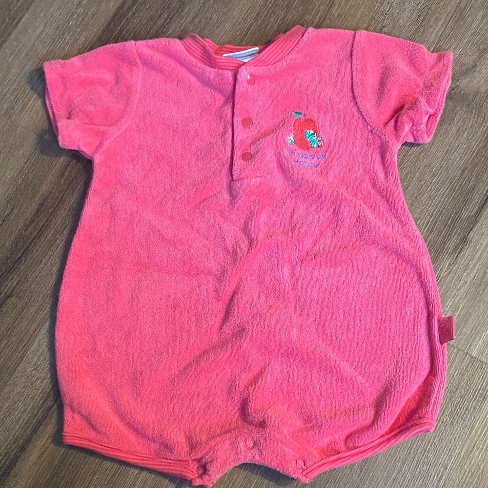 Carter's Bright Pink Baby Outfit with Embroidery